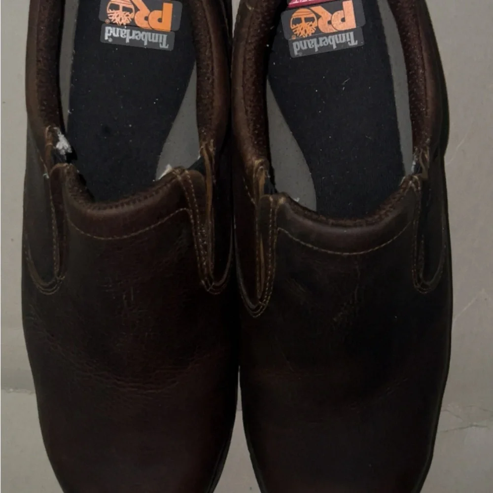 Timberland PRO Men's, Camel Brown, Alloy Toe, EH, Slip On. Size 14. Like new.